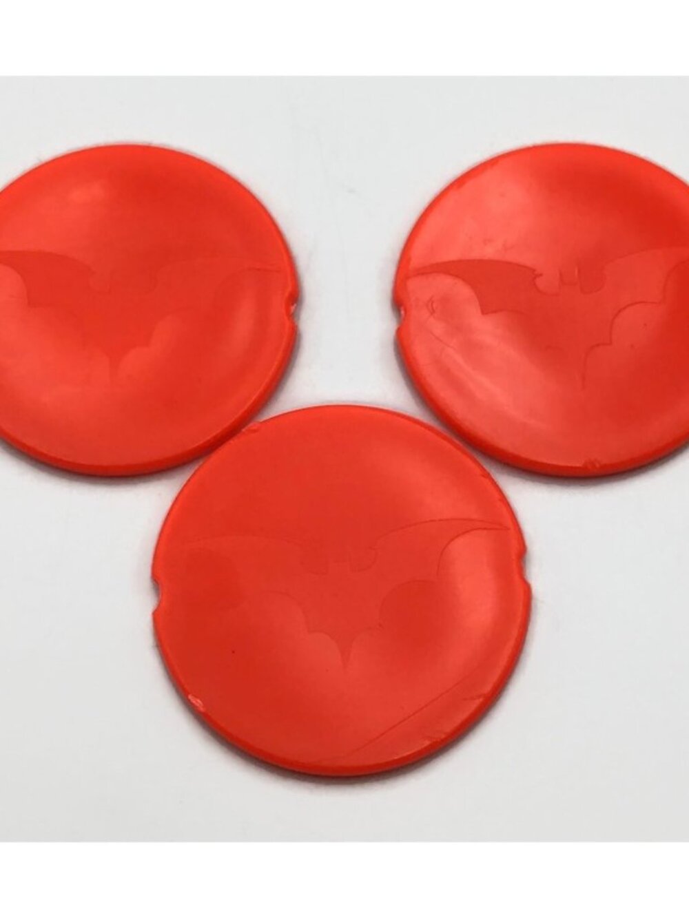 Batman Beyond Batmobile Discs 3pc Red 1999 Mattel Replacement Parts